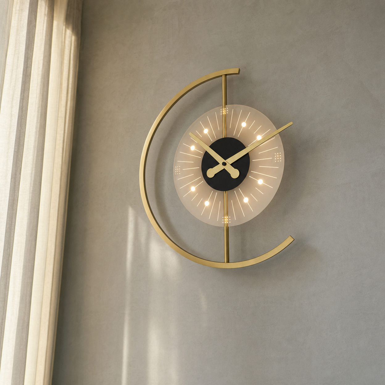 Silent Luminous Effect Wall Clock
