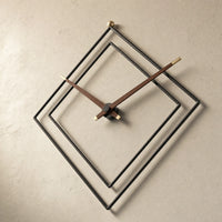 Large Geometric Wall Clock Silent Movement