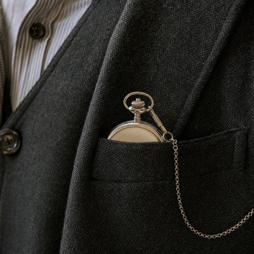 Vintage Open Face Mechanical Pocket Watch