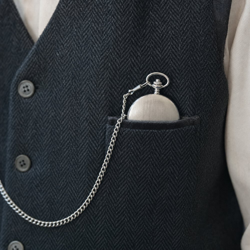 Skeleton Dial Mechanical Pocket Watch