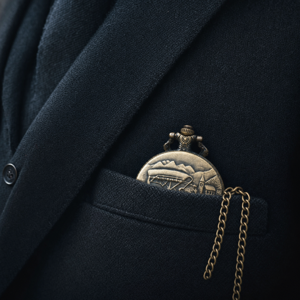 Victorian Mechanical Pocket Watch For Men