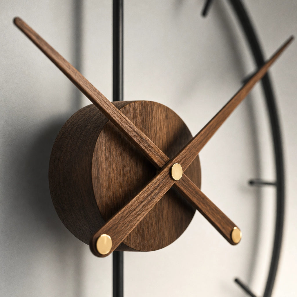 Open Frame Wall Clock Silent