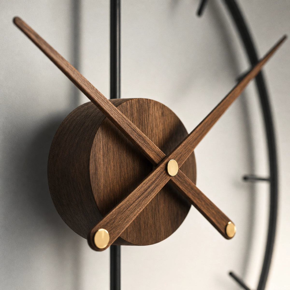 Open Frame Wall Clock Silent
