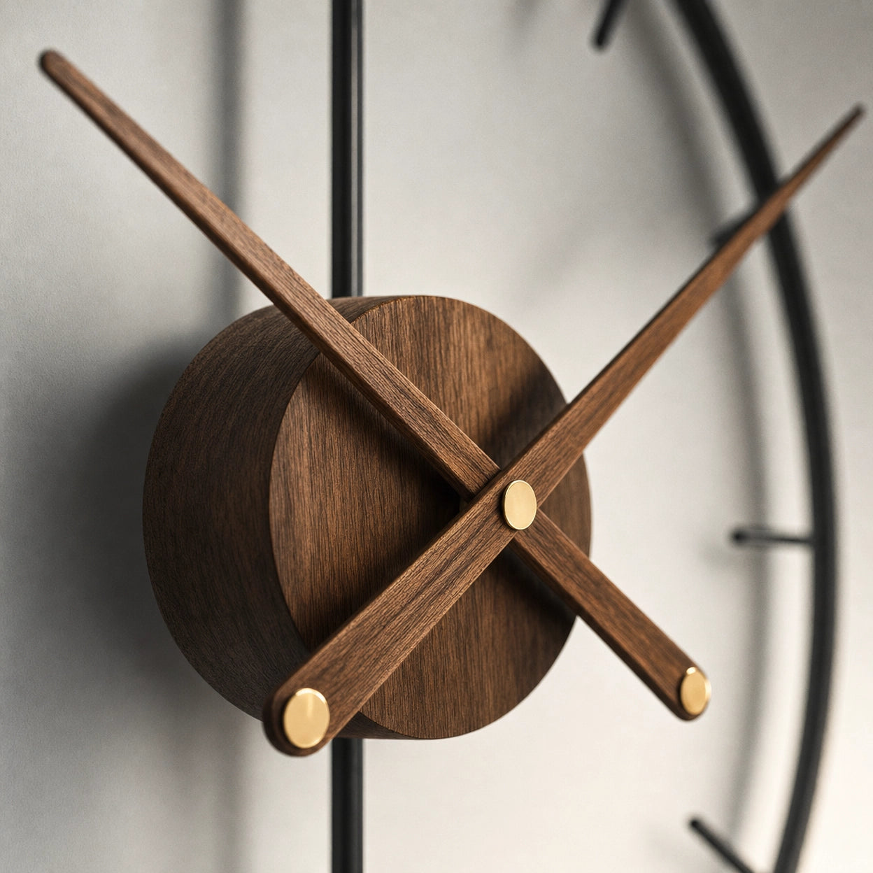 Open Frame Wall Clock Silent