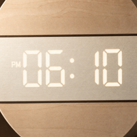 Minimalist Wooden Clock LED Display