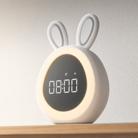 Kids Alarm Clock Bunny Nightlight