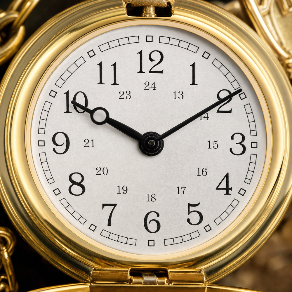 Vintage Open Face Skeleton Pocket Watch