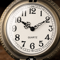 Vintage Mechanical Pocket Watch Open Face