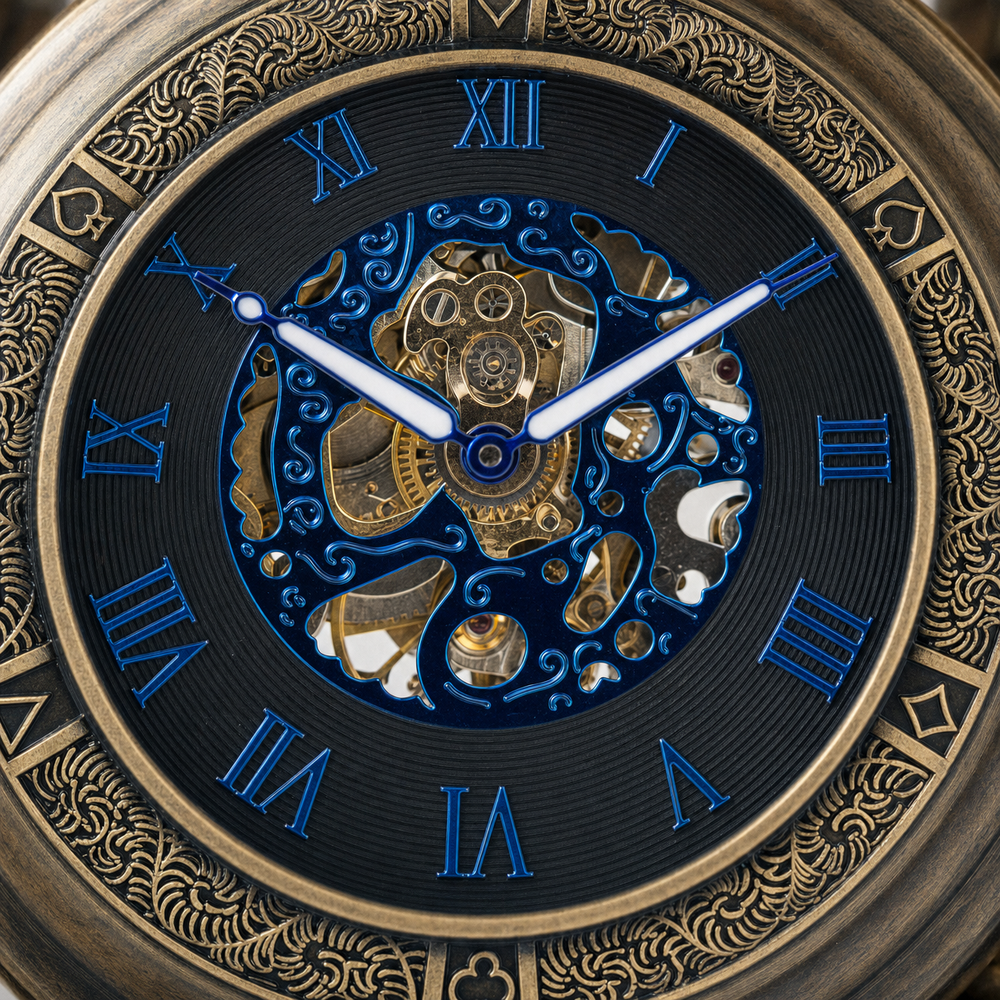 Hunter Case Pocket Watch Roman Numerals