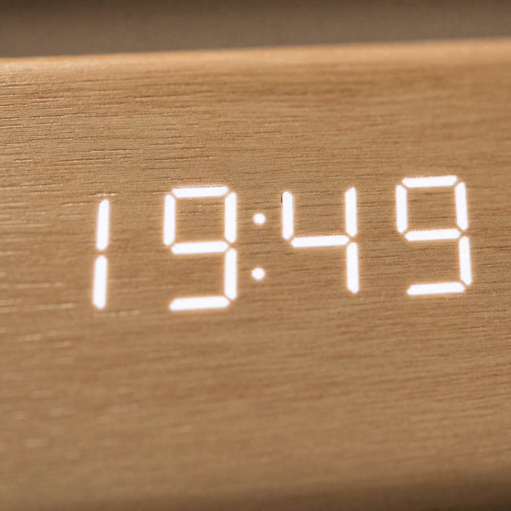 Modern Triangular LED Alarm Clock