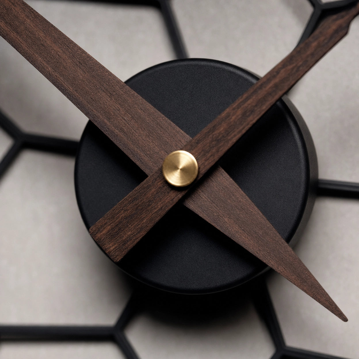 Large Geometric Wall Clock Silent Movement