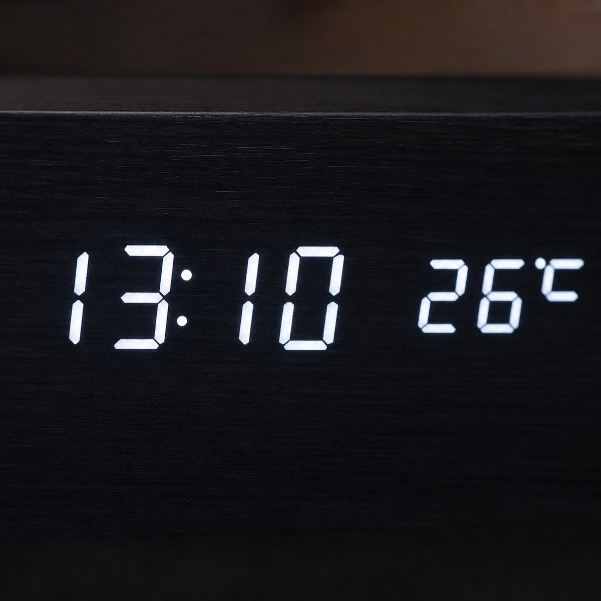 Wooden Digital Alarm Clock Multifunction