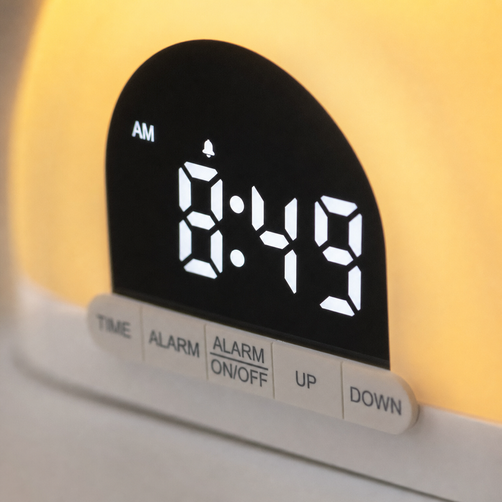 Kids Alarm Clock Gentle Night Light