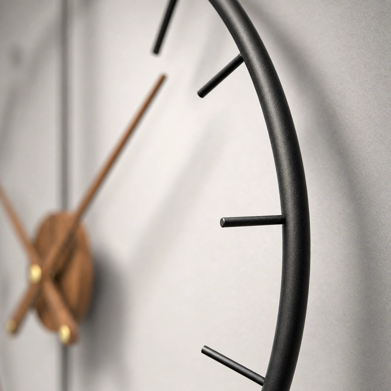 Open Frame Wall Clock Silent
