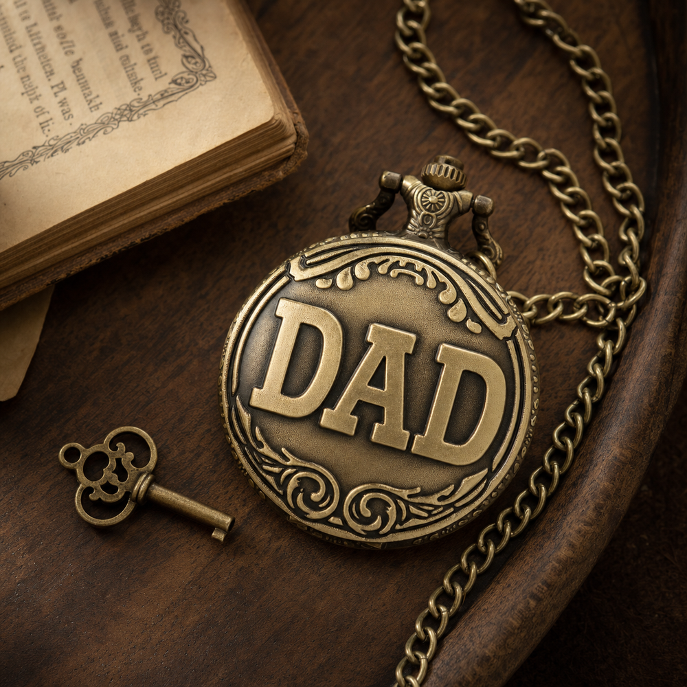 Vintage Mechanical Pocket Watch Open Face