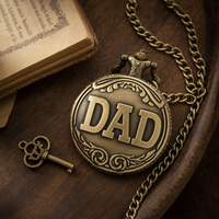 Vintage Mechanical Pocket Watch Open Face