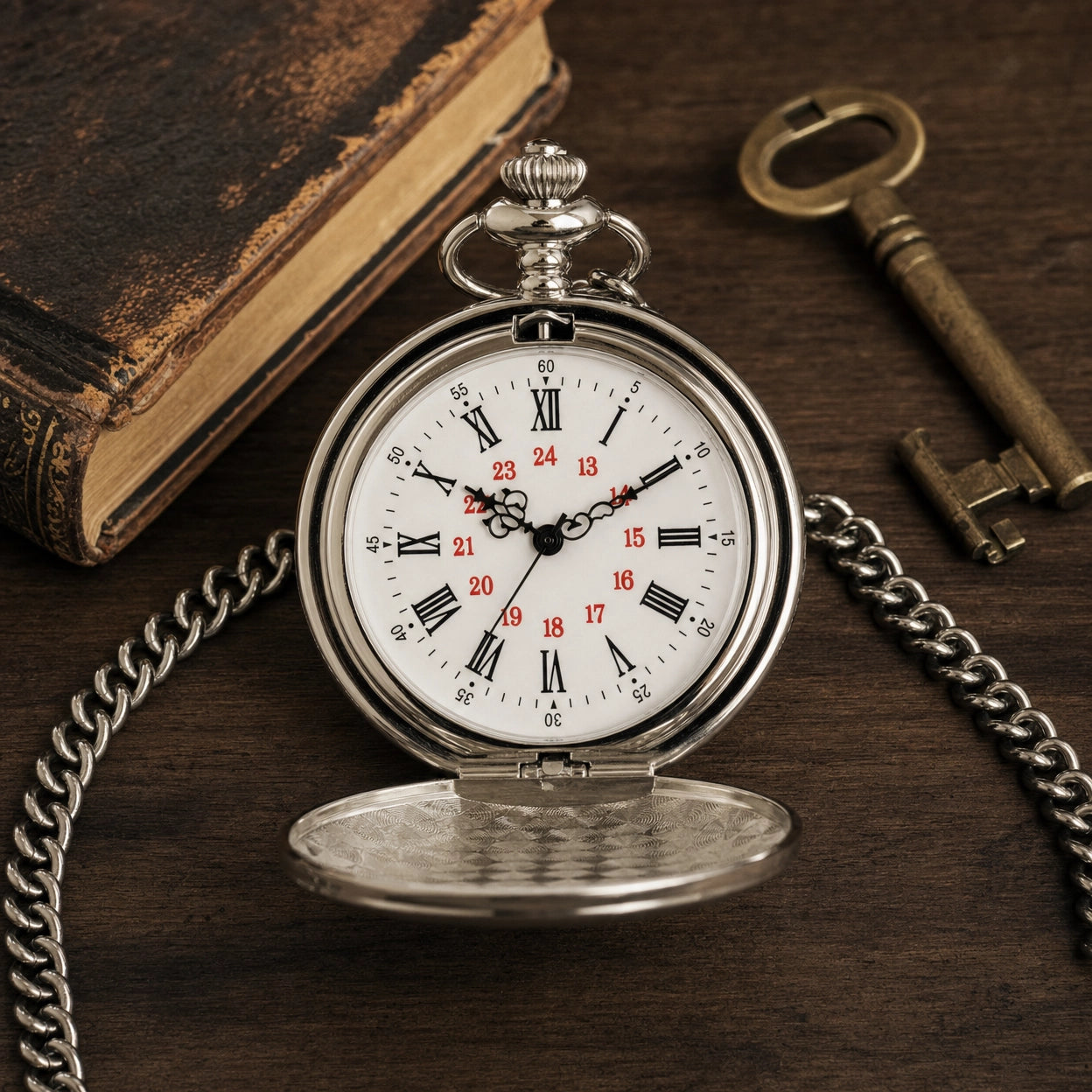 Vintage Open Face Mechanical Pocket Watch