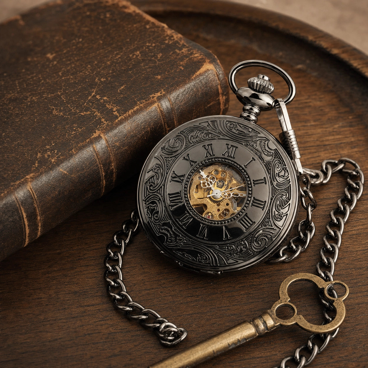 Antique Hunter Pocket Watch For Men