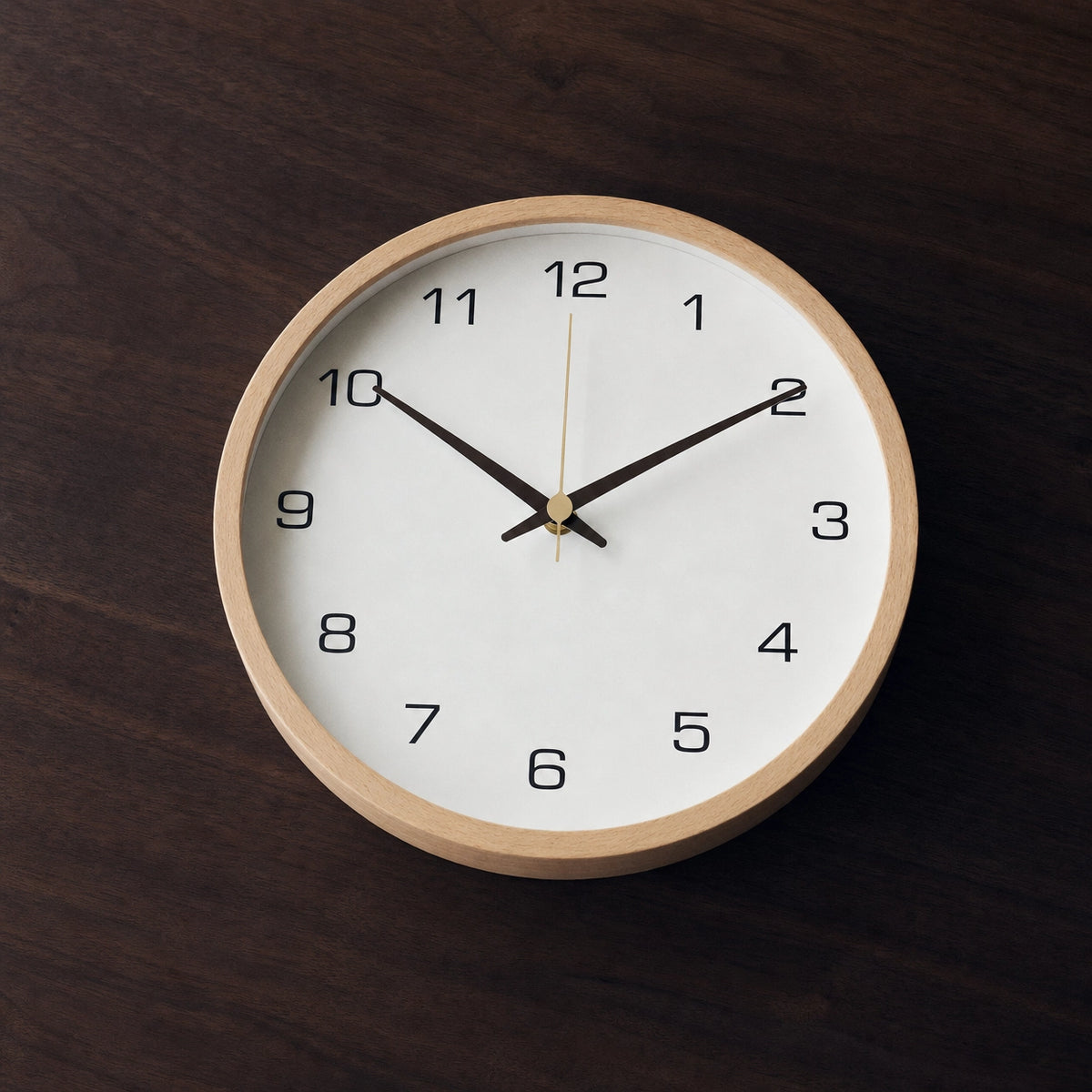 Scandinavian Solid Wood Wall Clock