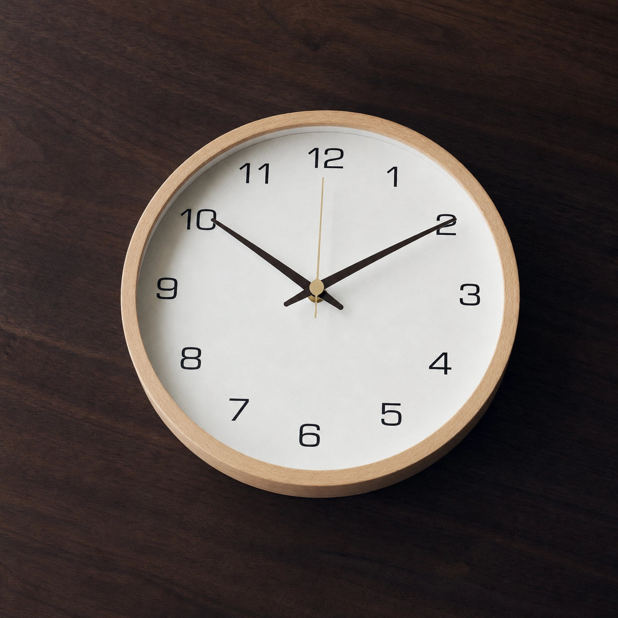 Scandinavian Solid Wood Wall Clock