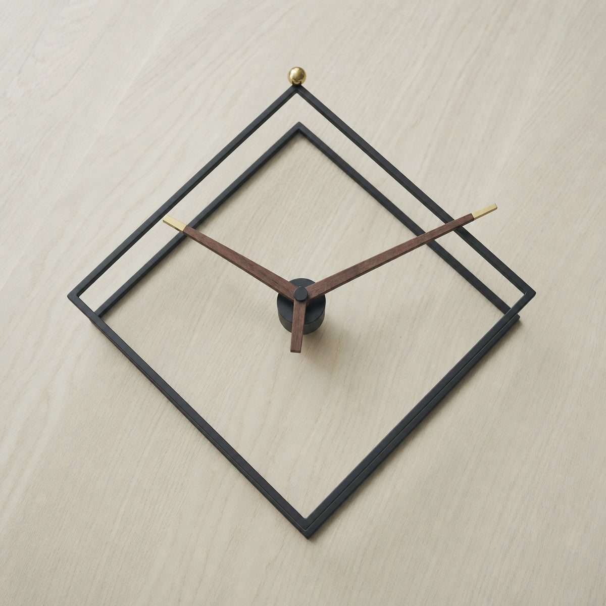 Large Geometric Wall Clock Silent Movement