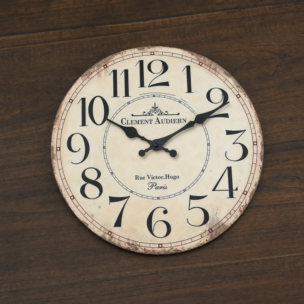 Vintage French Style Silent Wall Clock