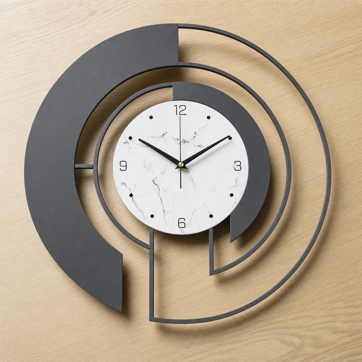 Minimalist Round Wall Clock Silent