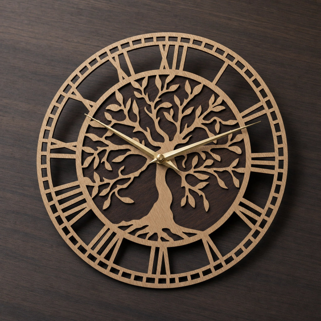 Tree Of Life Wall Clock Roman