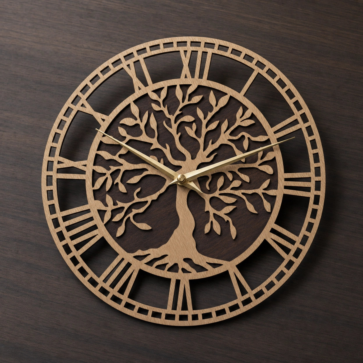 Tree Of Life Wall Clock Roman