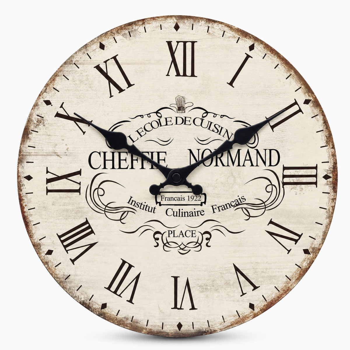 Vintage French Kitchen Clock Silent