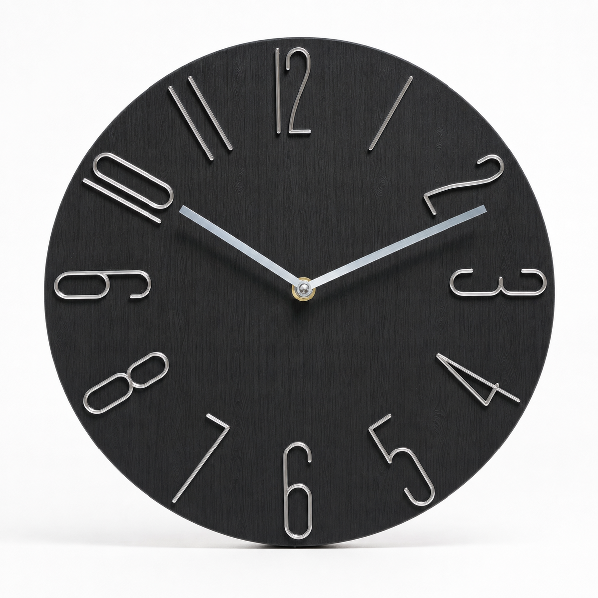 Wall Clock Modern Stylized Numbers
