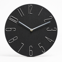 Wall Clock Modern Stylized Numbers