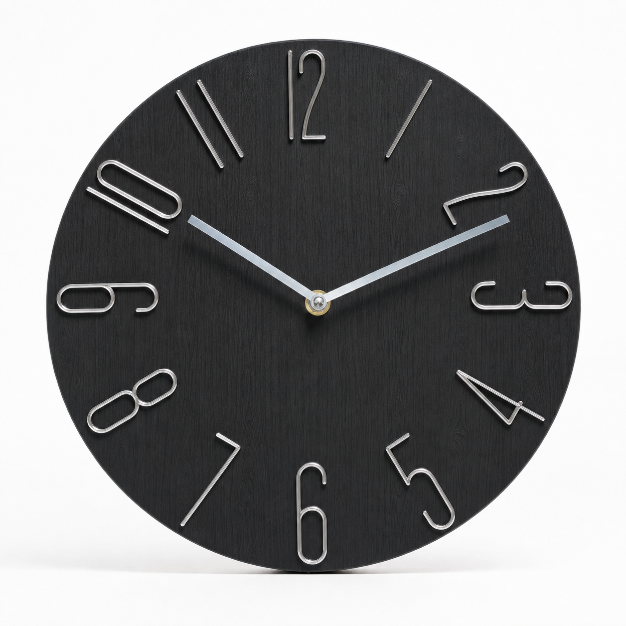 Wall Clock Modern Stylized Numbers