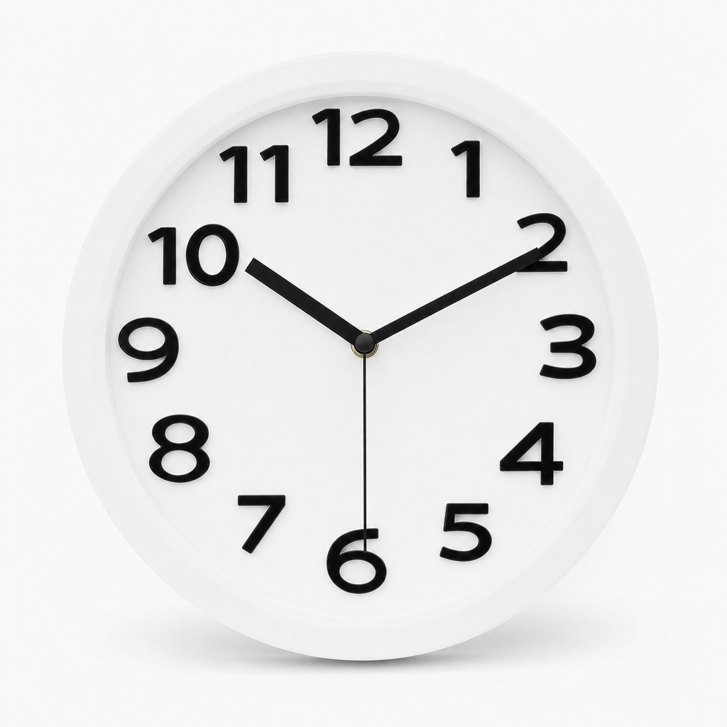 Minimalist Silent Wall Clock Easy Read