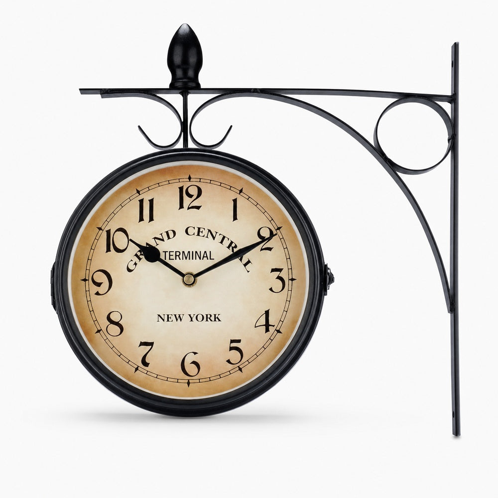 Industrial Station Wall Clock Roman Numerals