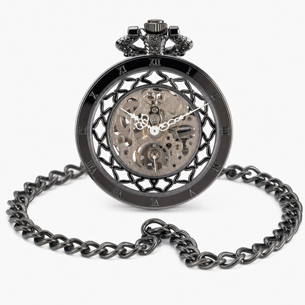 Skeleton Mechanical Pocket Watch