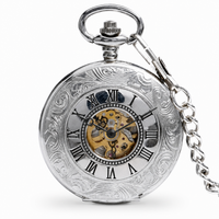 Half Hunter Mechanical Pocket Watch