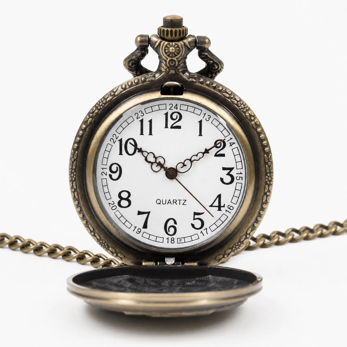 Vintage Engraved Pocket Watch For Men