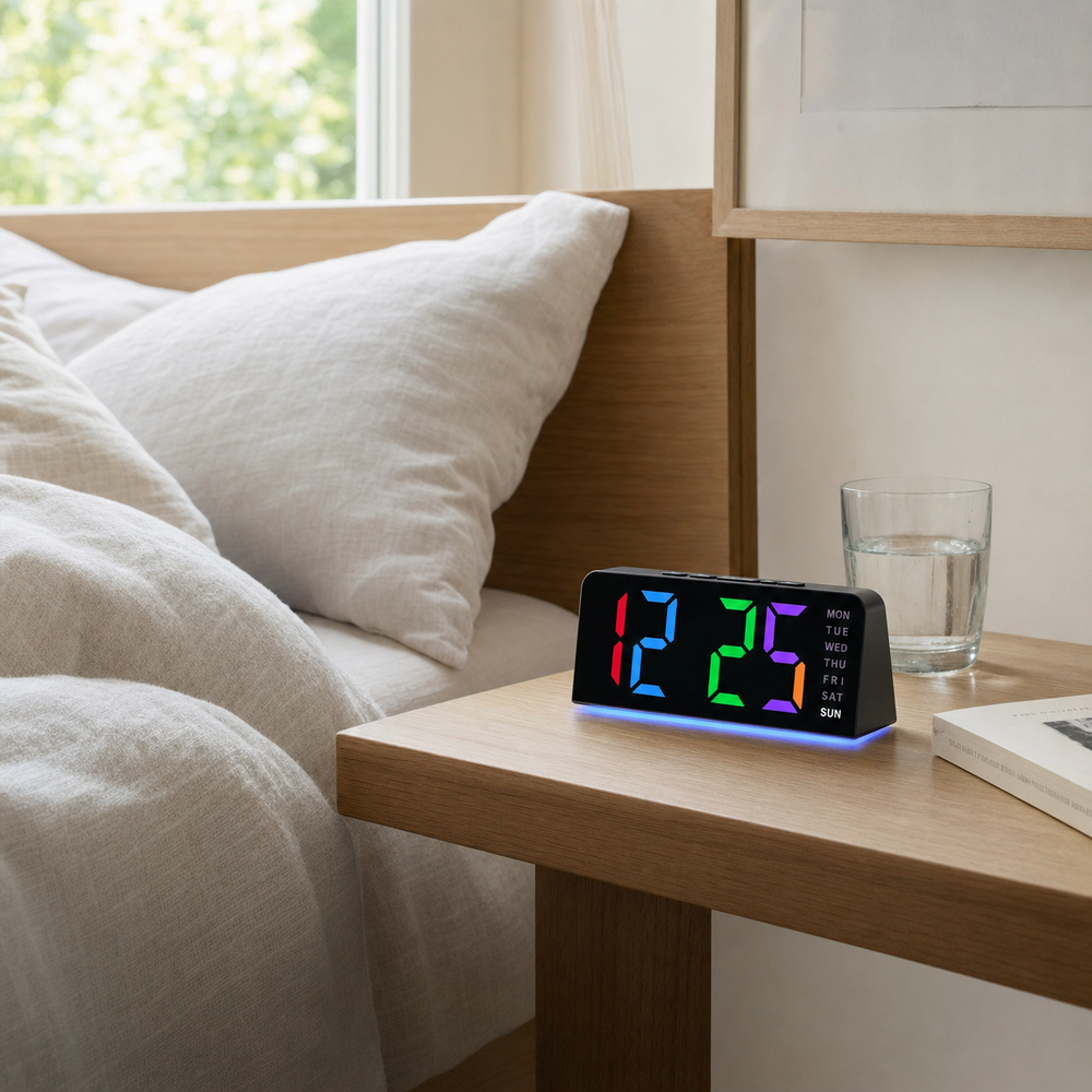 RGB Digital Alarm Clock Ambient Light