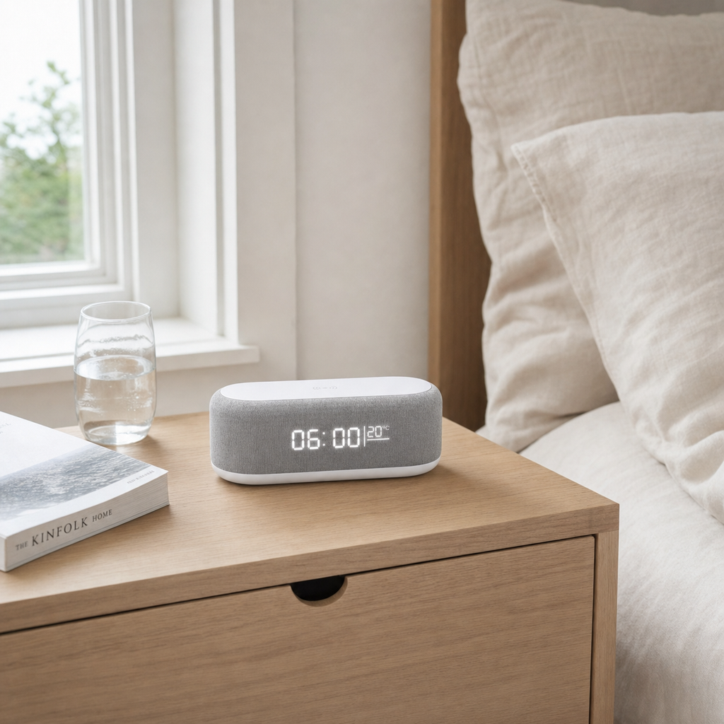 Alarm Clock Wireless Charging Digital Display