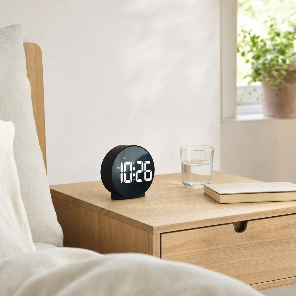 Alarm Clock Large Digital Display Snooze