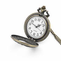 Totem Design Open Face Pocket Watch