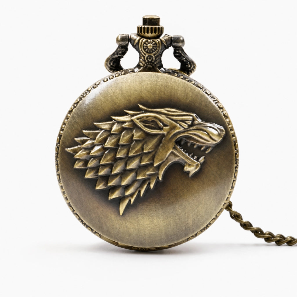 Vintage Engraved Pocket Watch For Men
