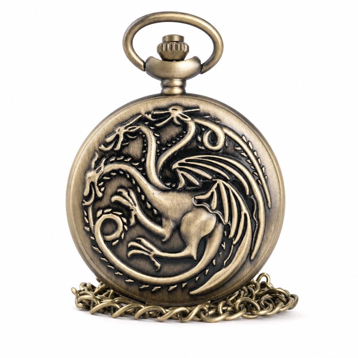 Skeleton Dragon Pocket Watch
