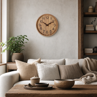 Modern Wooden Wall Clock Easy Read