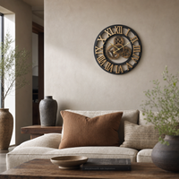 Vintage Industrial Wall Clock Exposed Gear