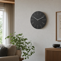 Wall Clock Modern Stylized Numbers