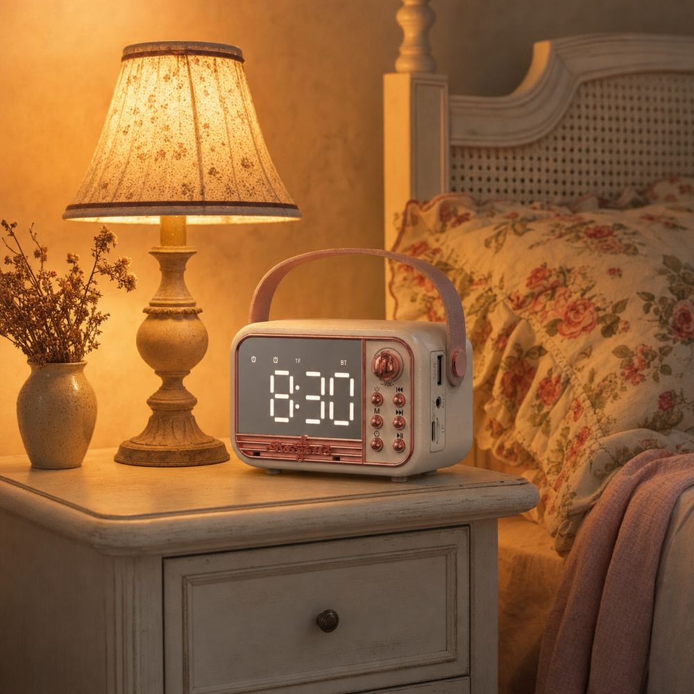 Kids Alarm Clock Vintage Night Light