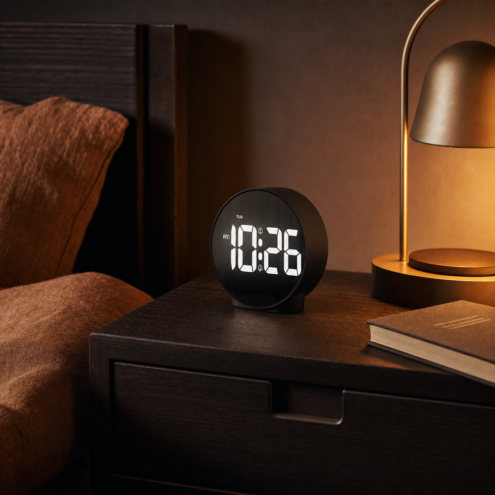 Alarm Clock Large Digital Display Snooze