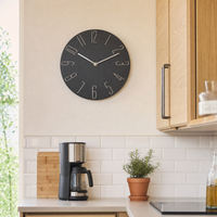 Wall Clock Modern Stylized Numbers